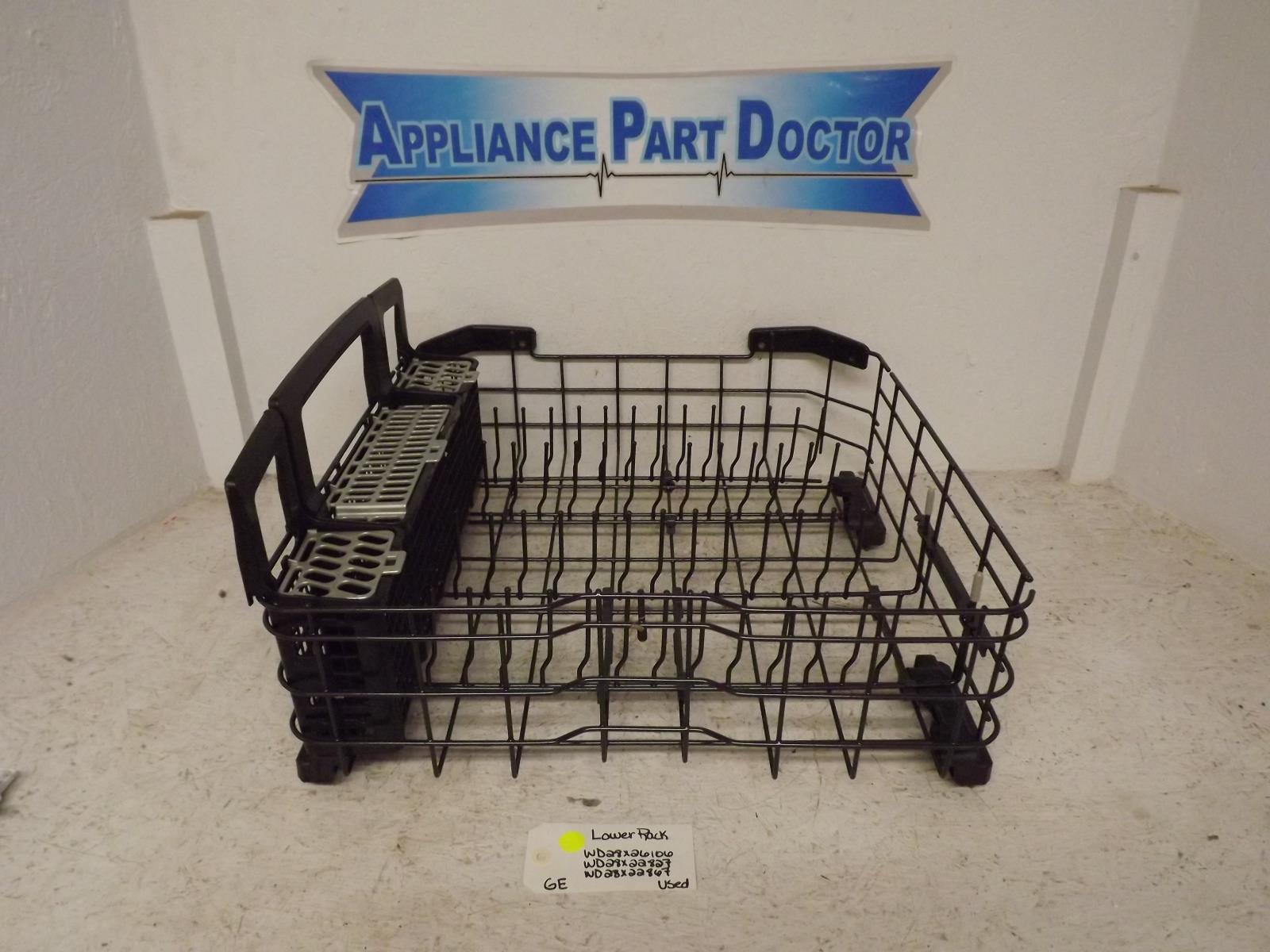 GE Dishwasher WD28X26106 WD28X22827 WD28X22867 Lower Rack Used GE Dishwasher WD28X26106 WD28X22827 WD28X22867 Lower Rack Used